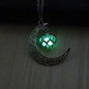 Hollow Moon Glowing Heart Choker Necklace