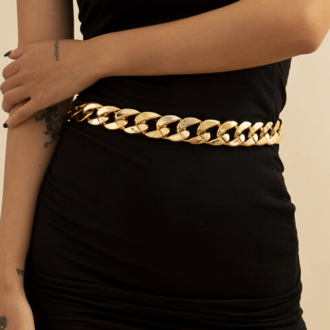 Exaggerated Thick Punk Body Chain Jewelry