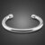 Glossy Silver Plated Platinum U Shape Bracelet