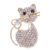 Crystal Cat Brooch Jewelry