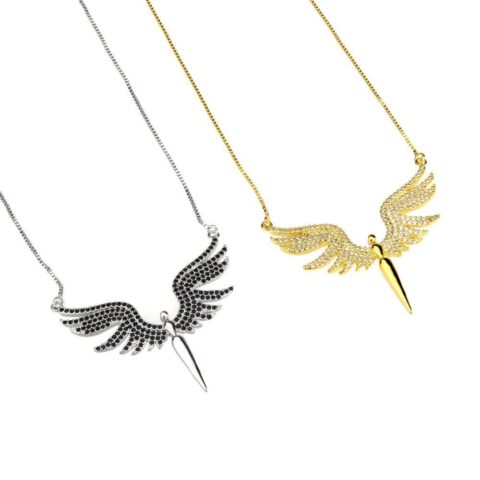 Angel Gold Plated Zircon Necklace