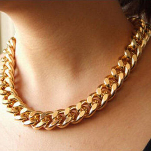 Thick Chain Clavicle Necklace