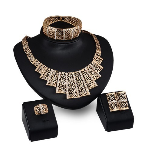 Bridal Wedding Party Jewelry Set | 4-Piece Luxury Collection