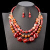 African Beads Wedding Jewellery Set