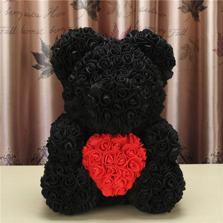 The Perfect Holiday Gift: Creative Christmas Rose Doll Holding Heart Bear