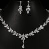 Elegant Zircon Simple Bridal Set