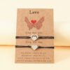 Heart Love Card Hand Braided Bracelet