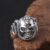 S925 Sterling Silver Vintage Skull Ring