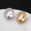 Gold Plated Micro Set Zircon Ring