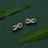 S925 Sterling Silver Simple Diamond Stud Earrings