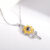 925 Silver Sunflower Projection Necklace - Discover Hidden Messages