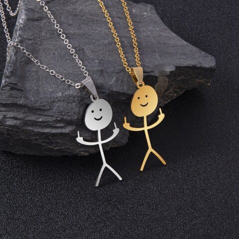 Bold Funny Doodle Necklace