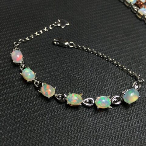 Inlaid Natural Opal Bracelet