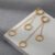 18K Gold Plated Round Fashion Earrings