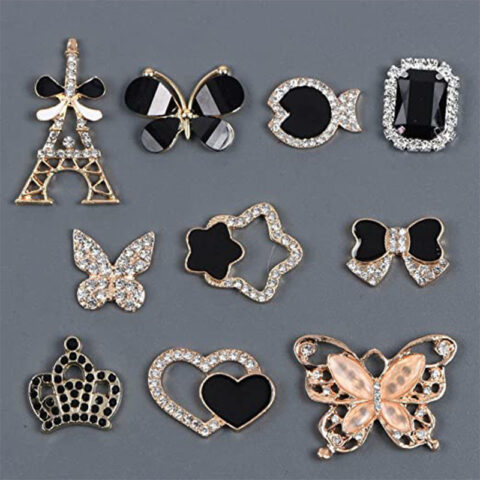 Butterfly Rhinestone Shoe Buckle