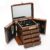 Wooden Jewelry Box with Combination Lock