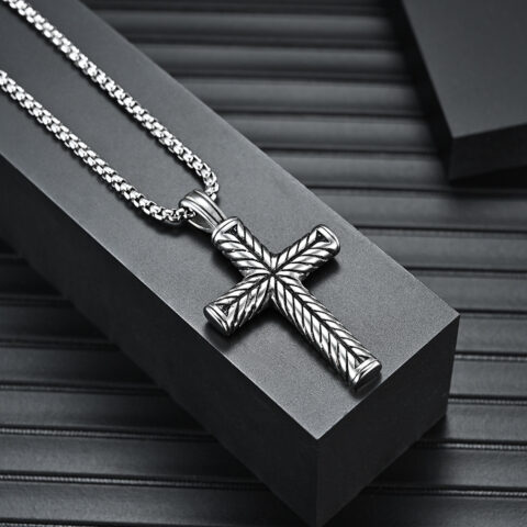 Stainless Steel Casting Cross Necklace