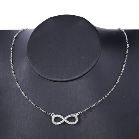 Korean Infinity Symbol Pendant Necklace