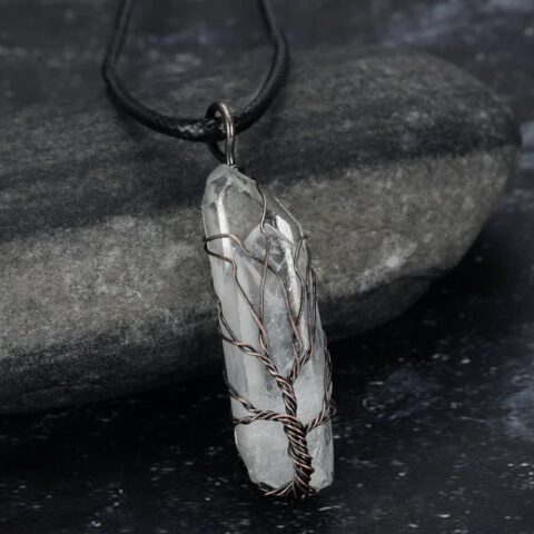 Amorphous Crystal Pendant Necklace